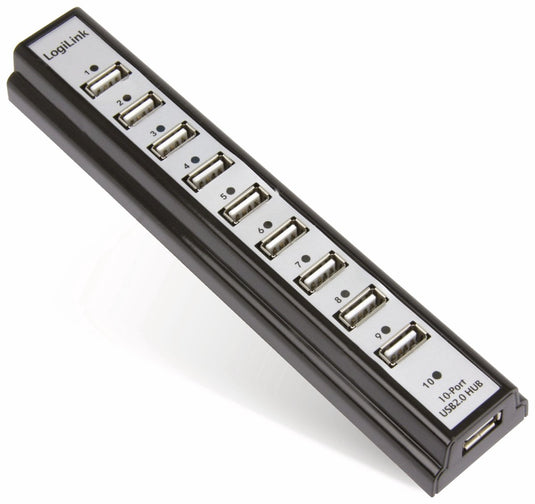Logilink 10 poorten hub - extern - usb2.0 - aktief