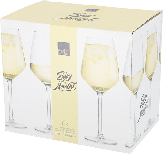 Royal leerdam - wijnglazen set van 6 - 38 cl