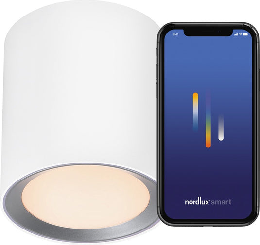 Nordlux landon long-smart-2700 6500k-ip44-wit