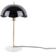 Leitmotiv tafellamp waved dome - zwart - 30x30x56cm - modern