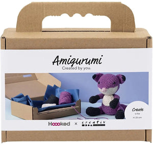 Creativ company cc haakpakket amigurumi vos zwart plum