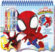 Merkloos sans marque spidey stencil tekenblok kleurboek met sjablonen en stiften voor kinderen.