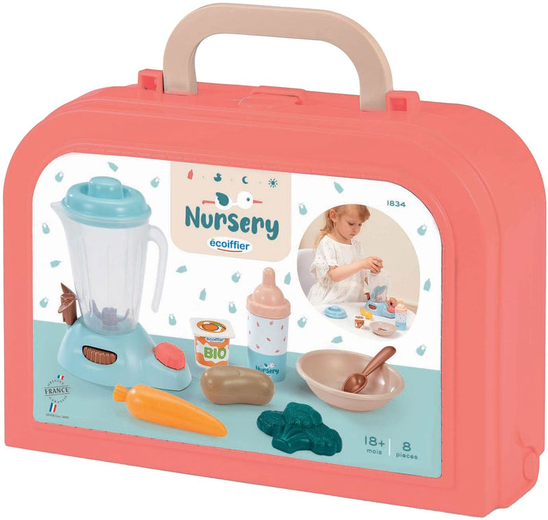 Afbeelding laden in galerijviewer, Écoiffier ecoiffier nursery verzorging - baby's voedingsset in koffer - 8dlg.
