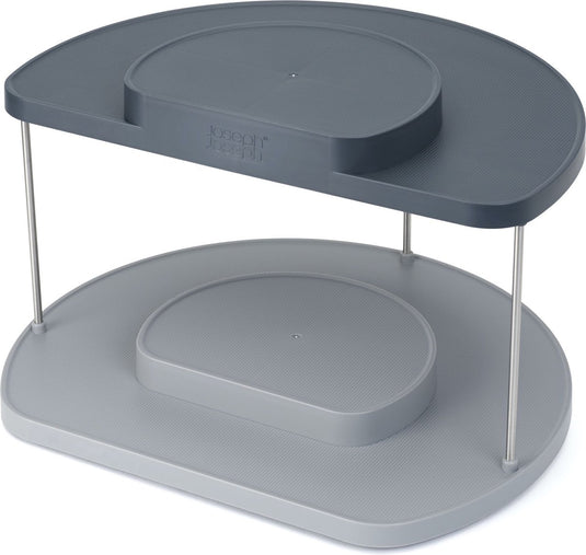 Joseph joseph - cupboardstore organizer draaiplateau dubbel - polypropyleen - grijs