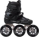 Roces ego tif 3x110 skeelers volwassenen – 3 wielen 110mm – speed skates inline skates – zwart zilver – maat 39