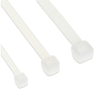 Inline tie-wraps - 250 x 4,8mm - 100 stuks - wit