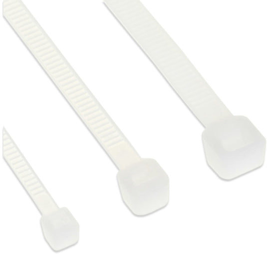 Inline tie-wraps - 250 x 4,8mm - 100 stuks - wit