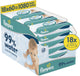 Pampers 99% water - billendoekjes - zachte lotion met 99% water - 18 verpakkingen van 60 doekjes = 1080 babydoekjes