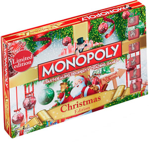 Winning moves monopoly christmas edition - kerst bordspel - vanaf 8 jaar