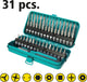 Wolfcraft - precisie schroevendraaierset - micro bitset - 31-delig - 1386000