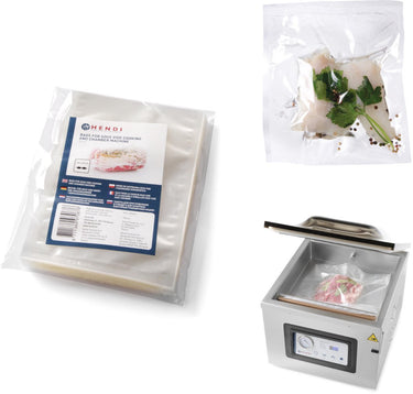 Hendi - sous-vide kookzakken - 150x250 mm - nylon polyethyleen
