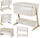 Lionelo thomi plus 5in1 - meegroeibed: co sleeper + babybed + baby box + peuterbed + bank - met 7 hoogtes - 2x matrassen t25 - verstelbare poten - ademend afritsbare zijkant - opbergmand - wielen - wasbare bekleding - tot 100 kg - peuter kinder bed