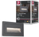 Paulmann led-wandarmatuur voor buiten long ip44 hoekig 103x62 mm 3000k 4w 30lm 230v antraciet aluminium