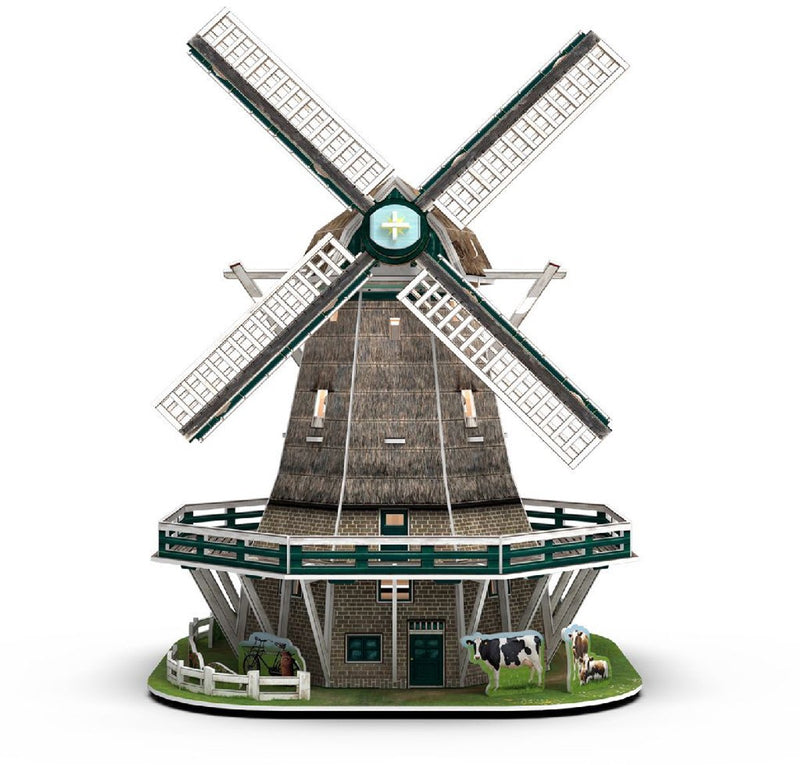 Afbeelding laden in galerijviewer, Cubic fun 3d puzzel molen led - 65st.
