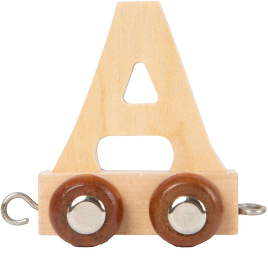 Small foot - houten lettertrein - a - 12 stuks