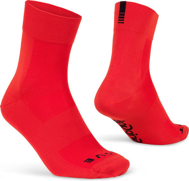 Gripgrab - lightweight sl performance zomer fietssokken 1 paar coolmax wielersport sokken regular cut - rood - unisex - maat l (44-47)