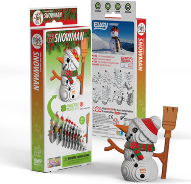 Eugy 3d puzzel - sneeuwman - kerstfiguren - duurzaam - verzamel ze allemaal - 6 jaar