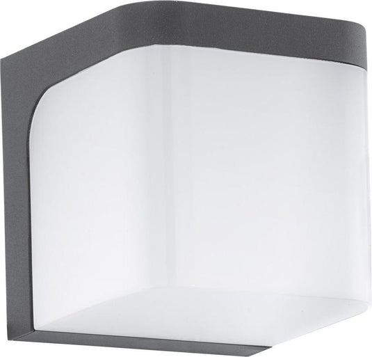 Eglo jorba - buitenverlichting - ip44 - wandlamp - 1 lichts - antraciet - wit