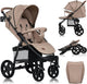 Lionelo buggy annet plus – lichtgewicht inklapbaar – grote massieve wielen met vering – inclusief voetenzak, klamboe bekerhouder – verstelbare rugleuning voetsteun – wandelwagen vanaf de geboorte tot 22 kg – kinderwagen