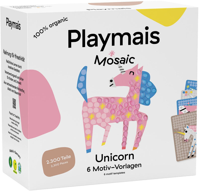 Afbeelding laden in galerijviewer, Playmais mosaic eenhoorn - 2300 stukjes
