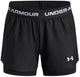 Under armour ua tech play up 2n1 short unisex sportbroek - zwart - wit