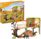 Schleich wild life - het avonturenstation - kinderspeelgoed - wilde dieren uit de jungle - 68 onderdelen, 5 dieren
