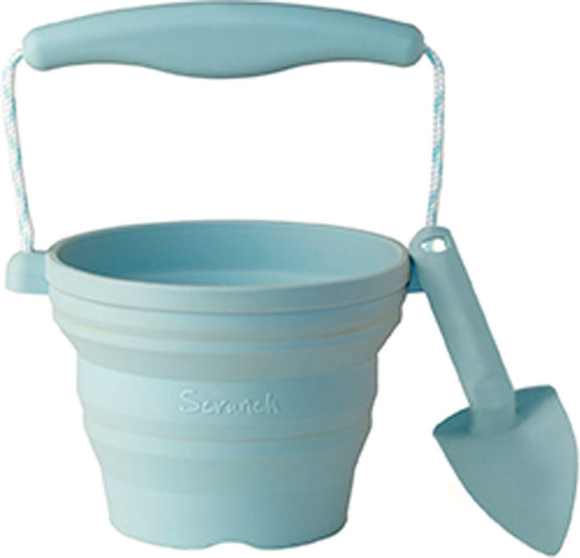 Scrunch speelgoedemmer - blauw - opvouwbaar - recycleerbaar
