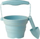 Scrunch speelgoedemmer - blauw - opvouwbaar - recycleerbaar