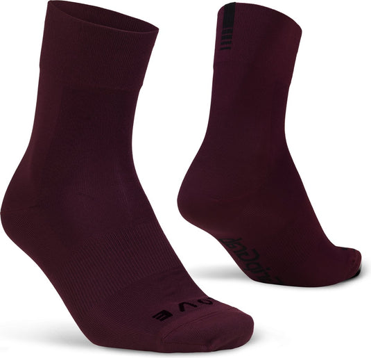 Gripgrab - lightweight sl performance zomer fietssokken 1 paar coolmax wielersport sokken regular cut - donker rood - unisex
