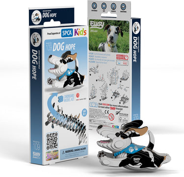 Eugy 3d puzzel - hond - boerderijdieren - duurzaam - verzamel ze allemaal - 6 jaar