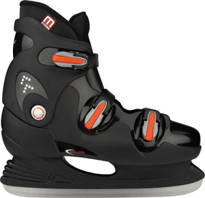Nijdam kinderschaatsen - ijshockey schaatsen - hardboot - zwart - maat 36