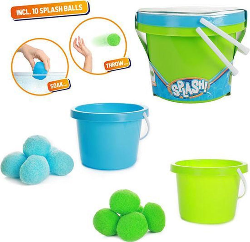 Afbeelding laden in galerijviewer, Splash super ballen set (2 emmers, 10 ballen)
