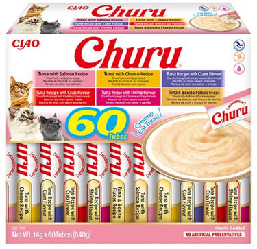 Ciao churu kattensnack puree tuna - 60x14 gr