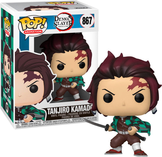 Funko tanjiro kamado pop! vinyl figure - demon slayer - 9 cm