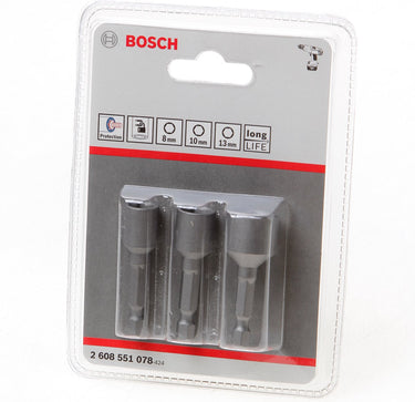 Bosch 3-delig dopsleutelpack 3st