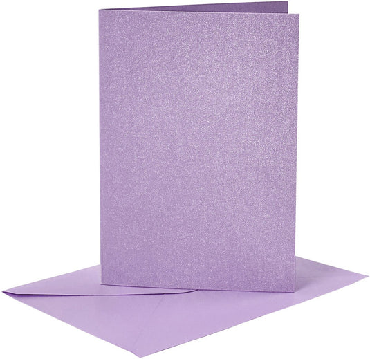 Creativ company http: www.cchobby.nl kaarten-en-enveloppen-afmeting-kaart-10-5x15-cm-afmeting-envelop-11-5x16-5-cm-parelmoer-120-210-gr-paars-4-set-1-doos