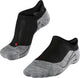 Falke ru4 invisible anti-blaar katoen functioneel materiaal hardloopsokken dames zwart - maat 39-40