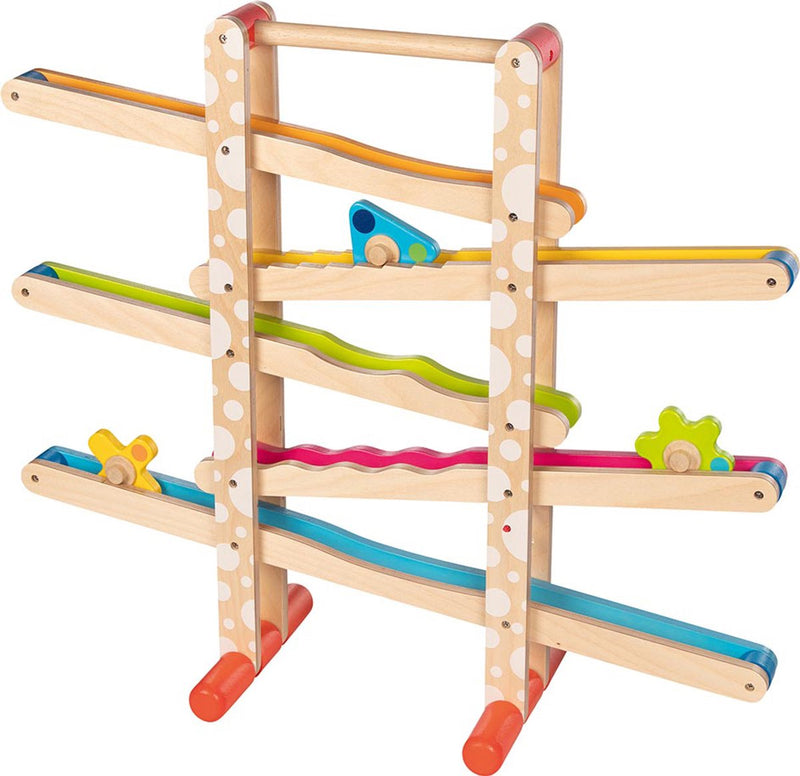 Afbeelding laden in galerijviewer, Goki houten knikkerbaan met figuren
