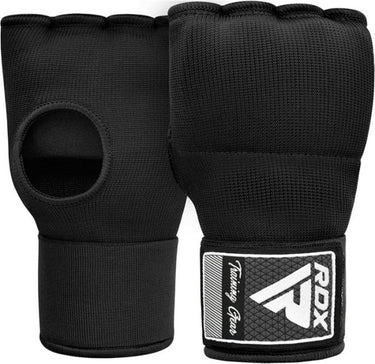 Rdx sports is2 - inner gloves - binnenhandschoenen - katoenen handschoen en halfverband - met bandage - kleur: zwart - maat: l