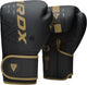 Rdx sports f6 kara bokshandschoenen - boxing gloves - training - vechtsporthandschoenen - boksen - goud - mat - 14 oz