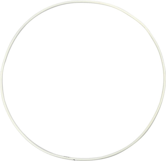 Creativ company metalen draadring wit - 20cm