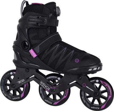 Tempish wenox top 100 dames skeelers – 4x100mm wielen – speed fitness inline skates – zwart roze – maat 42
