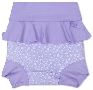 Swim essentials - zwemluier baby - lila - luipaardprint- neopreen