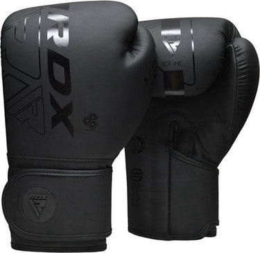 Rdx sports f6 kara bokshandschoenen - boxing gloves - training - vechtsporthandschoenen - boksen - zwart - mat - 12 oz