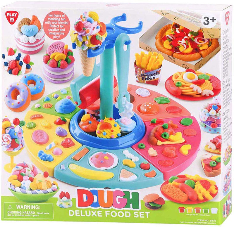 Afbeelding laden in galerijviewer, Playgo luxe eet kleiset - 5 kleipotjes
