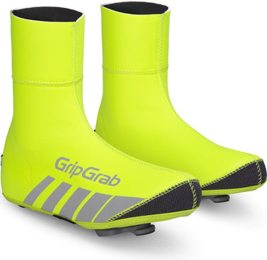 Gripgrab - racethermo hi-vis waterproof winter wielren overschoenen - geel hi-vis - unisex - maat s