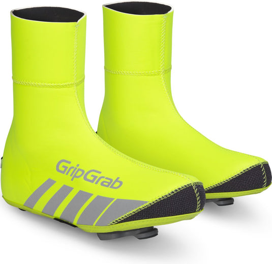 Gripgrab - racethermo hi-vis waterproof winter wielren overschoenen - geel hi-vis - unisex - maat xxxl