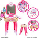Klein toys barbie beautystudio happy vibes - incl. gebruiksvoorwerpen en nageldroger met lucht- en lichteffecten - roze beige