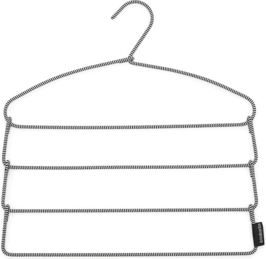 Brabantia soft touch broekenhanger - black white