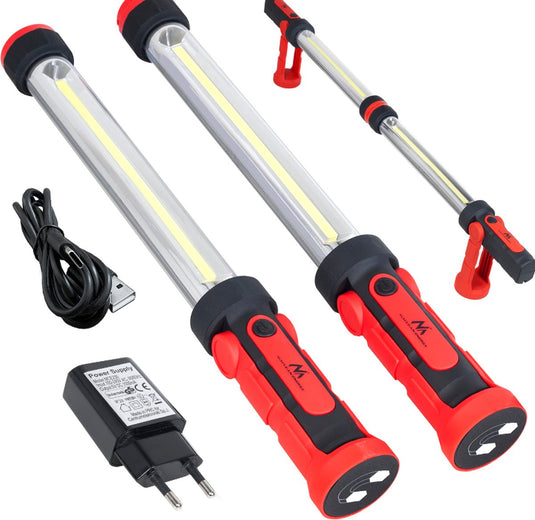 Maclean - werkplaats lamp workshop lamp looplamp led xxl mce230 - met hanger en magneet